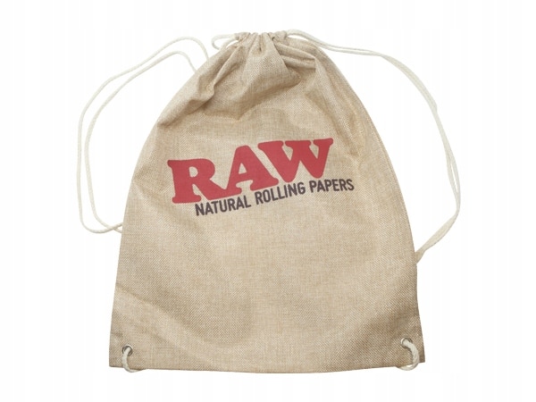 Material RAW Drawstring Backpack Sand.