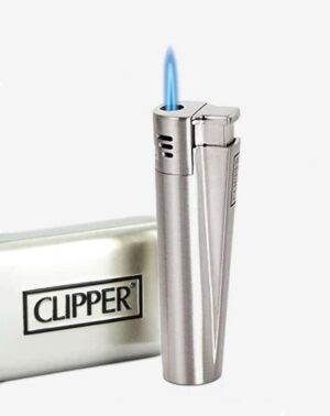 CLIPPER METAL SILBER Feuerzeug + ETUI
