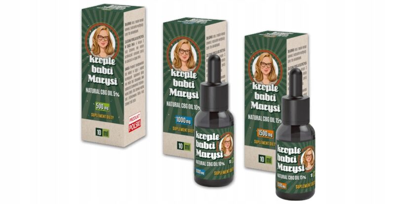 Olejek CBG Krople Babci Marysi Natural Oil 15% - Olejki CBD/CBG