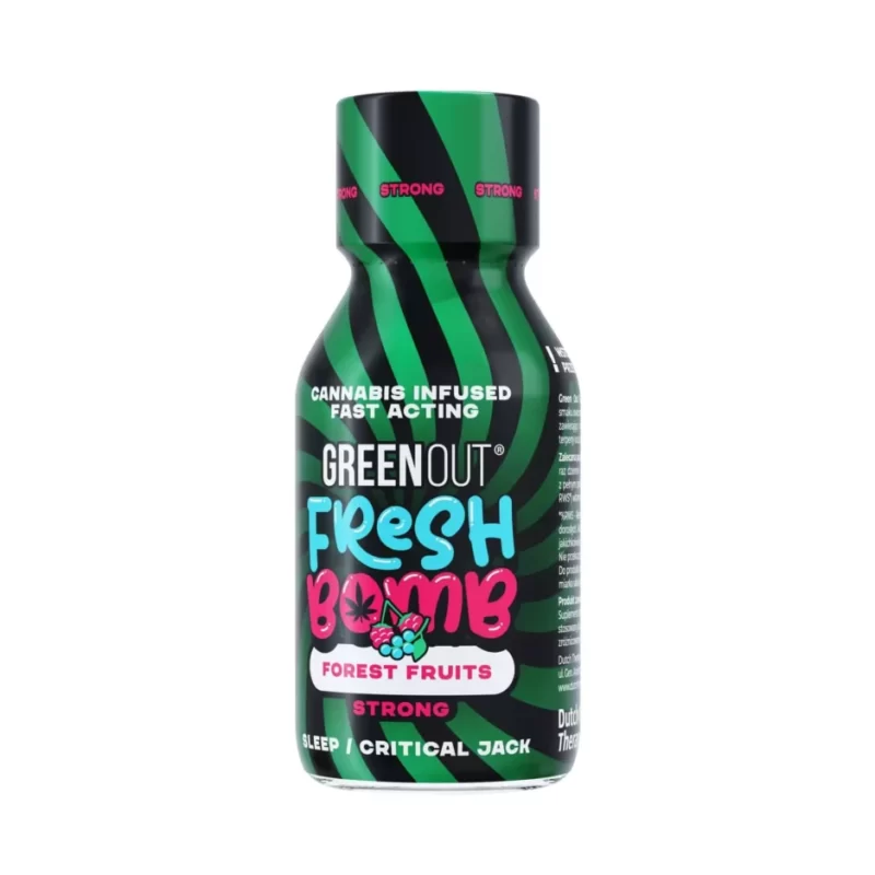 Green Out® Fresh Bomb Forest Fruits – Strong – Shot CBD konopný olej 100 ml 