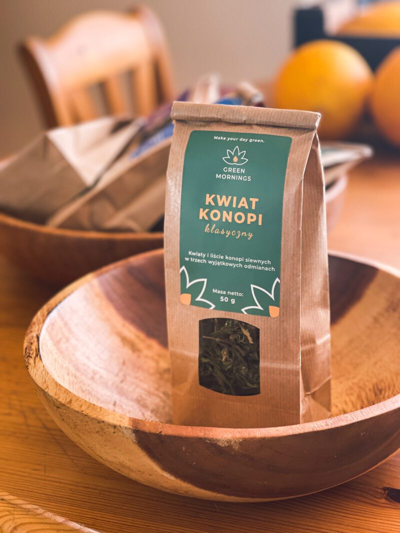 KWIAT KONOPI klasyczny GreenMornings - Herbaty CBD