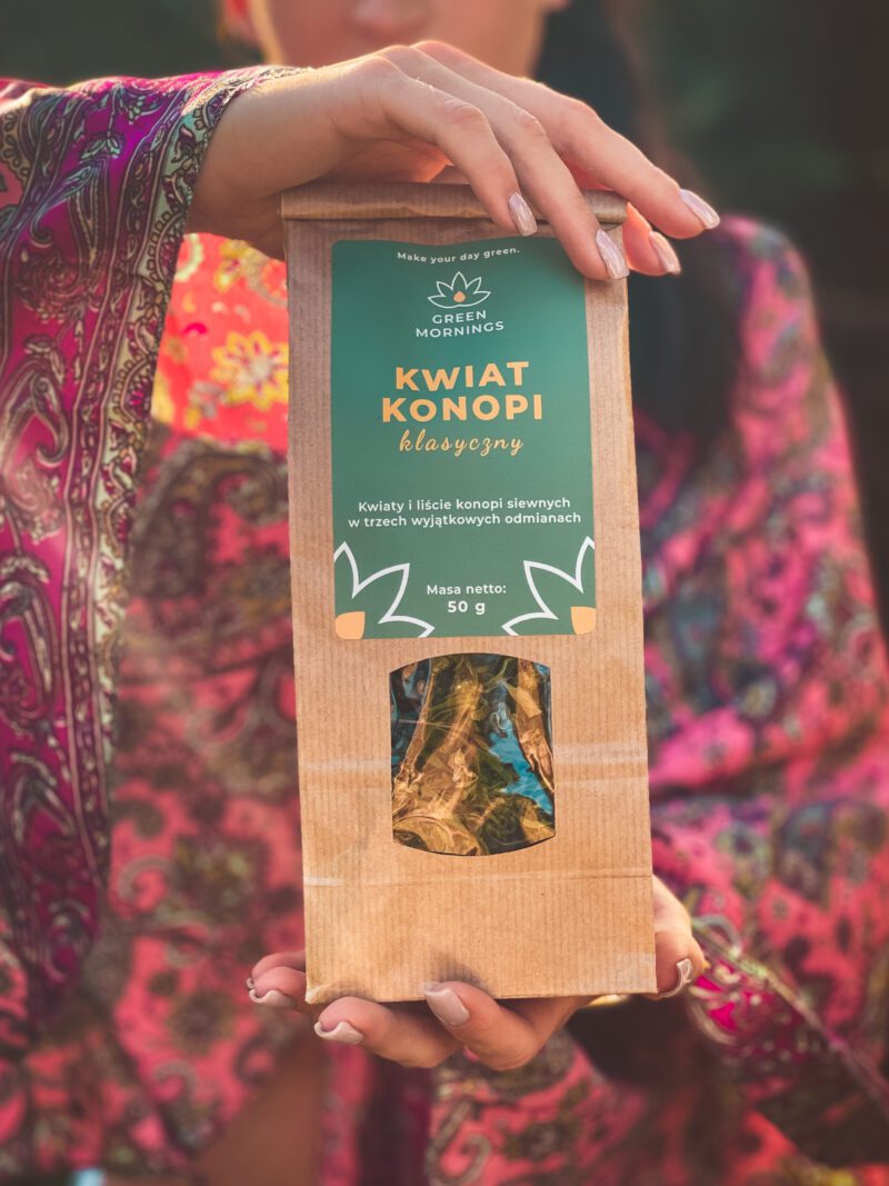 KWIAT KONOPI klasyczny GreenMornings - Herbaty CBD