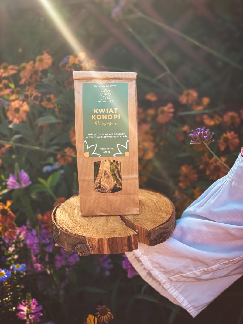 KWIAT KONOPI klasyczny GreenMornings - Herbaty CBD