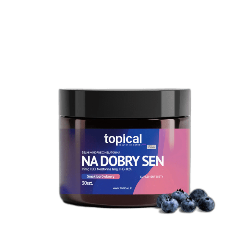 Żelki CBD z melatoniną Na Dobry Sen - TOPICAL - Żelki CBD