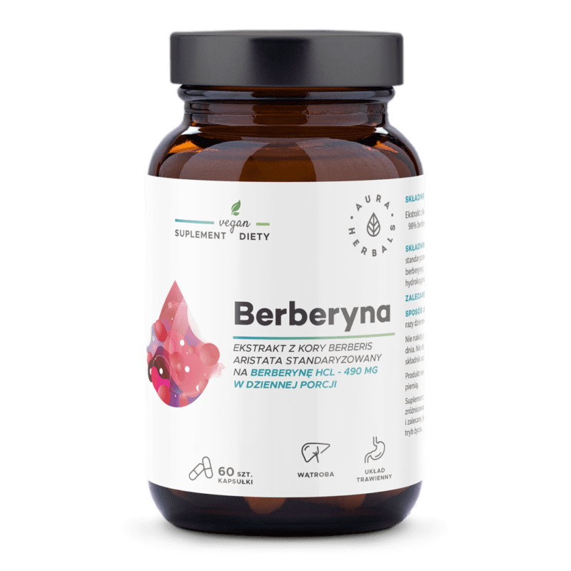 Berberyna 500 mg, Berberies aristata, kapsułki 60 szt. Aura Herbals