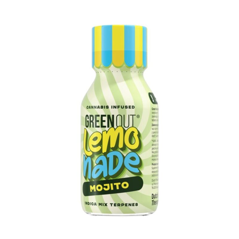 Chupito de cáñamo con limonada Green Out®, Mojito
