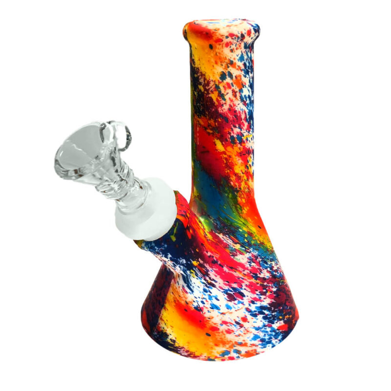 Silikona Bong Daudzkrāsains Splash 13cm