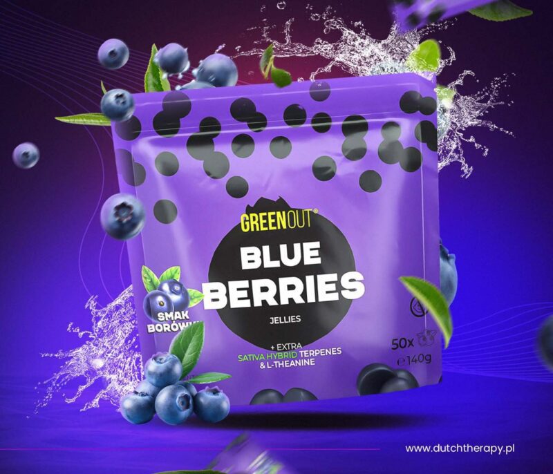 Żelki konopne Green Out® Blueberries Dutch Therapy - Green Out®