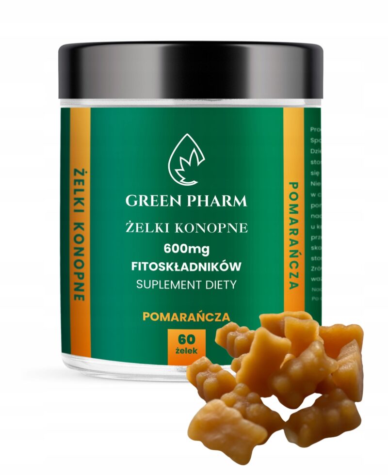 CBD-gummies 600 mg 60 stuks. oranje ZONDER SUIKER