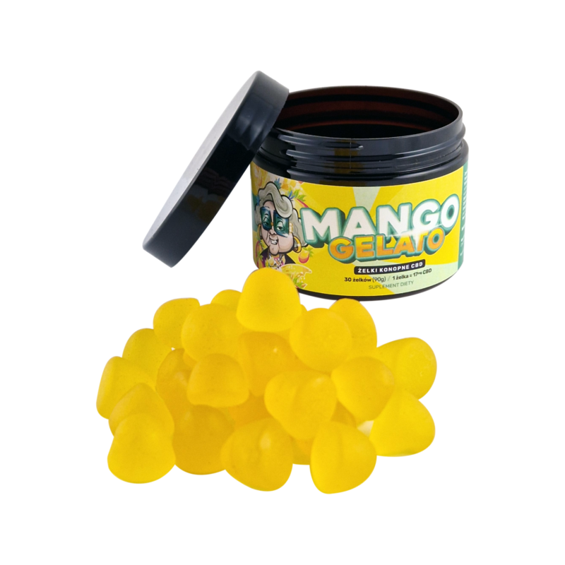 Żelki CBD Mango Gelato 500mg Babcia Marysia