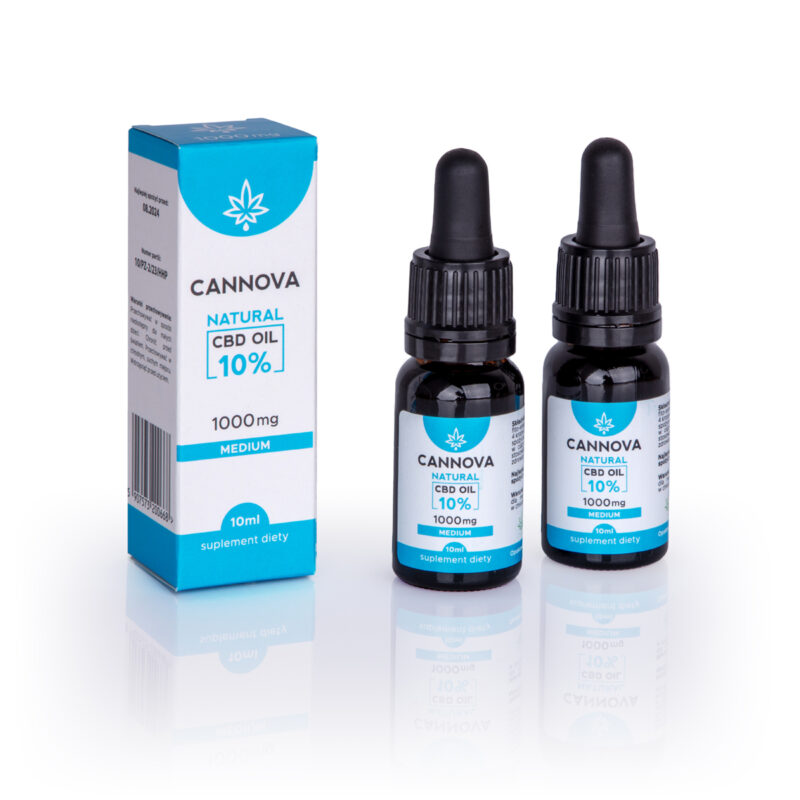 CANNOVA Natuurlijke CBD-olie 1000 mg - 10% - 10 ml