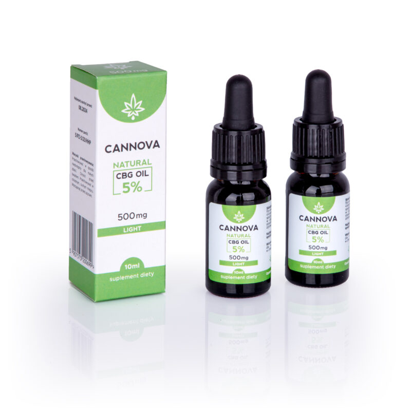 CANNOVA Natuurlijke CBG-olie 500 mg - 5% - 10 ml