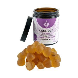 Żelki CANNOVA CBG + WRZOS i JEMIOŁA 250mg