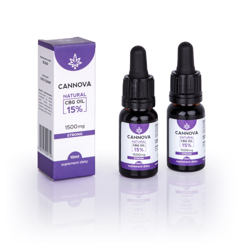 CANNOVA Natuurlijke CBG-olie 1500 mg - 15% - 10 ml