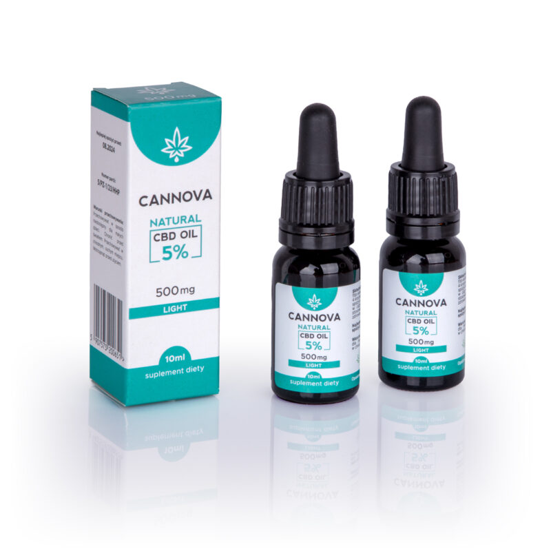 CANNOVA Natuurlijke CBD-olie 500 mg - 5% - 10 ml