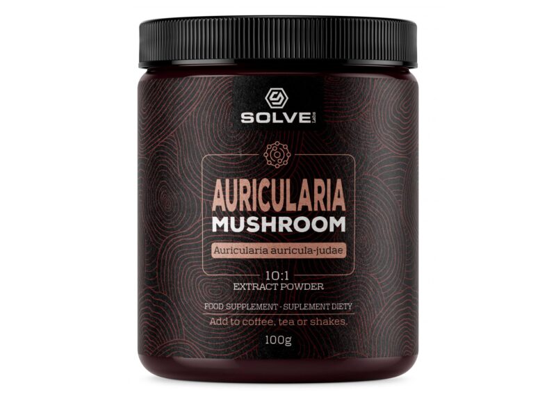 Auricularia (бузина) 10:1 Грибний порошок SOLVE LABS - Адаптогени