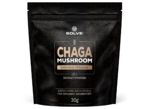 Chaga (Błyskoporek podkorowy) 10:1 Mushroom Powder 30g SOLVE LABS - Adaptogeny