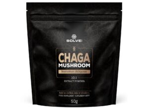 Chaga (Błyskoporek podkorowy) 10:1 Mushroom Powder 50g SOLVE LABS - Adaptogeny