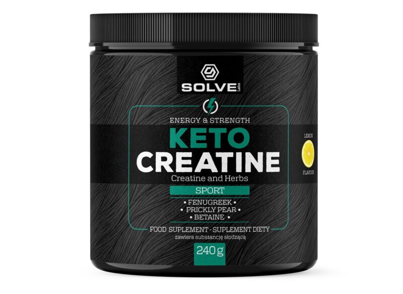 KETO CREATINE CYTRYNA 240G proszek SOLVE LABS - Adaptogeny