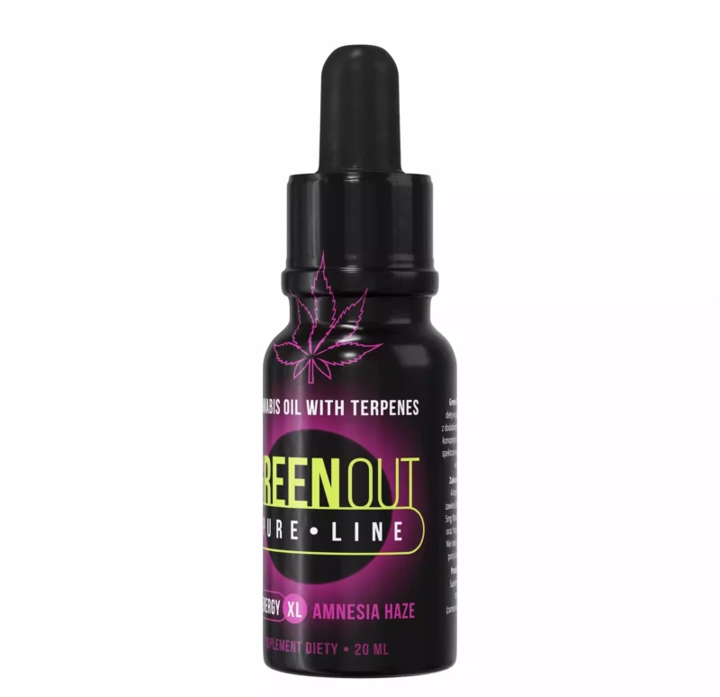 Olejek konopny Green Out® Pure XL, 20ml - Amnesia Haze - ENERGY