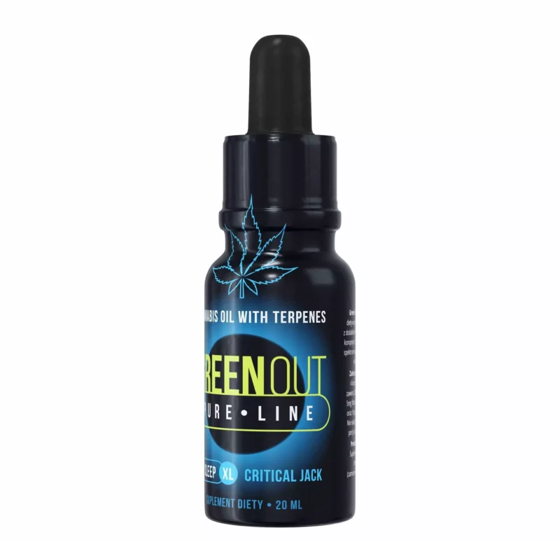 Green Out® Pure XL konopný olej, 20ml - Critical Jack - SLEEP