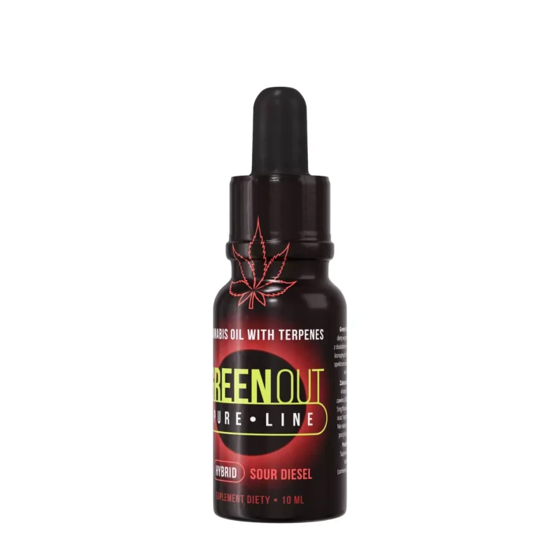 Olejek konopny Green Out® Pure Mini, 10ml - Sour Diesel - HYBRID