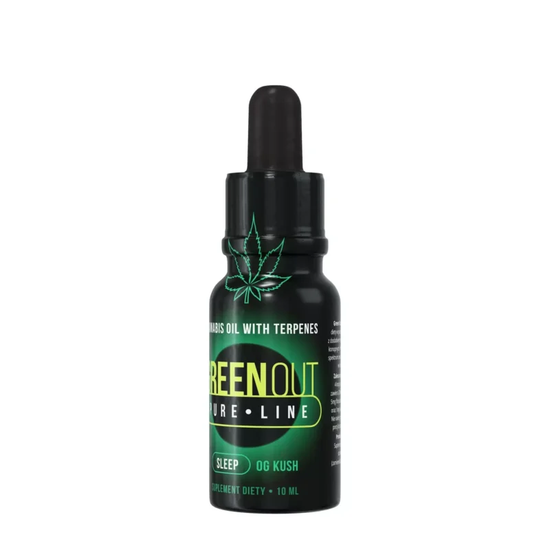 Olejek konopny Green Out® Pure Mini, 10ml - O.G. Kush - Sleep