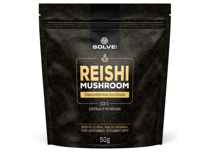 Reishi (Ganoderma lucidum) 10:1 Mushroom Powder 50g SOLVE LABS - Adaptogeny