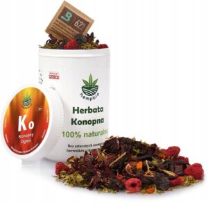 Herbatka CBD Konopny Ogień - 100% naturalna, rozgrzewająca mieszanka wspierająca odporność organizmu. - Żywność