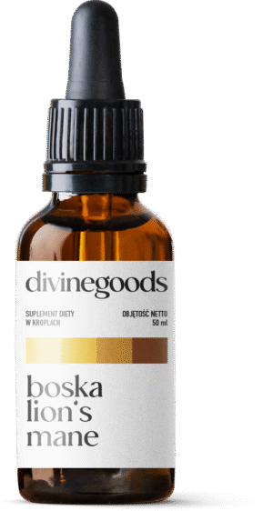 Unique Poland - Divine Lion's Mane extract of soprano coneflower Divine Goods Drops 50ml - Adaptogens
