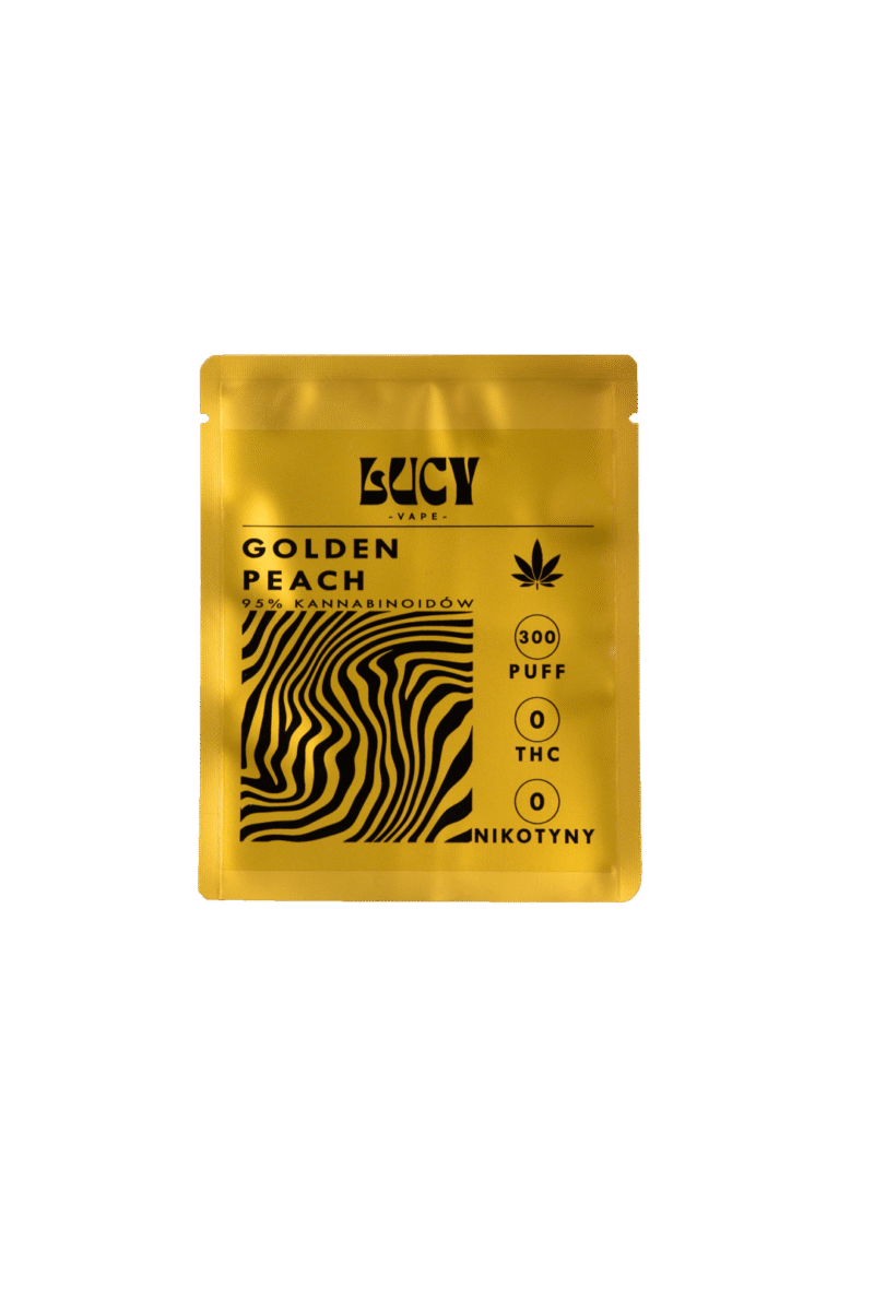 LUCY GOLDEN PEACH Vape одноразовий випарник 950 мг - Аксесуари для конопель