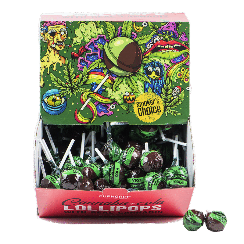 Euphoria Cannabis Cola flavor lollipops - Euphoria