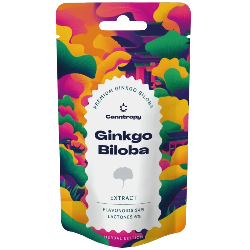 Ginkgo biloba extrakt, 24% flavonoidů, 6% laktonů - 5G - Extrakty