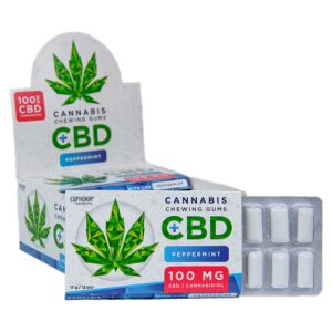 Euphoria CBD Peppermint Chewing Gum with 100 mg of pure CBD - Euphoria