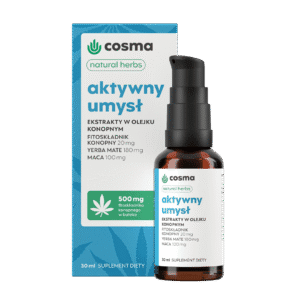 Cosma Cannabis Active Mind Natural Herbs 30 ml - CBD/CBG oleje