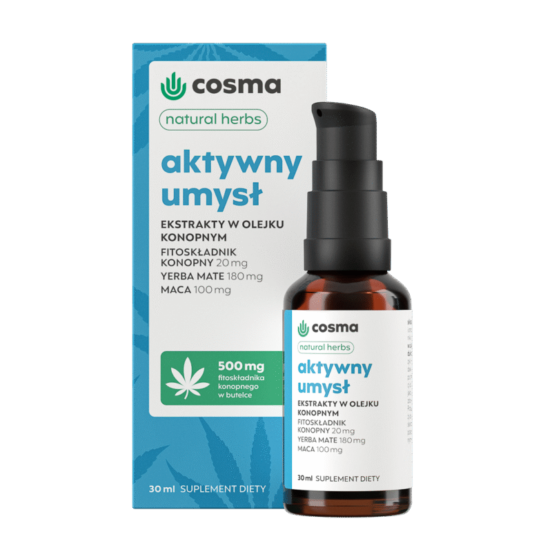 Cosma Cannabis Active Mind Natural Herbs 30 ml - CBD/CBG-Öle