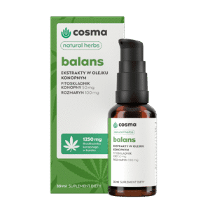 Cosma Cannabis Balans Natural Herbs 30 ml - CBD/CBG oleje