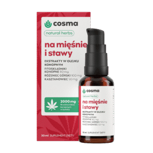 Cosma Konopí pro svaly a klouby Přírodní byliny 30 ml - CBD/CBG oleje