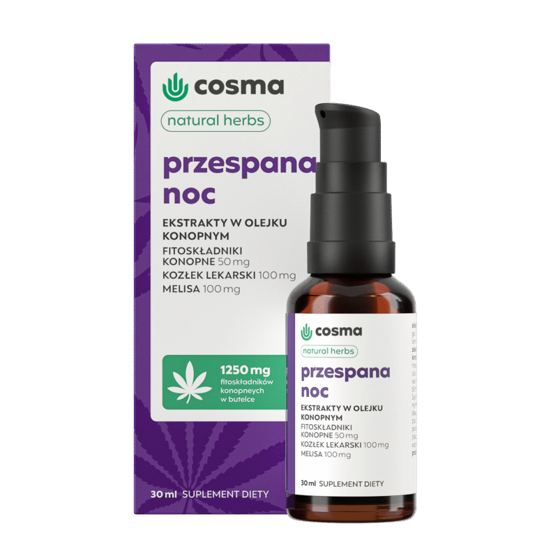 Cosma Cannabis Sleepy Night Natuurlijke Kruiden 30 ml - CBD/CBG olie