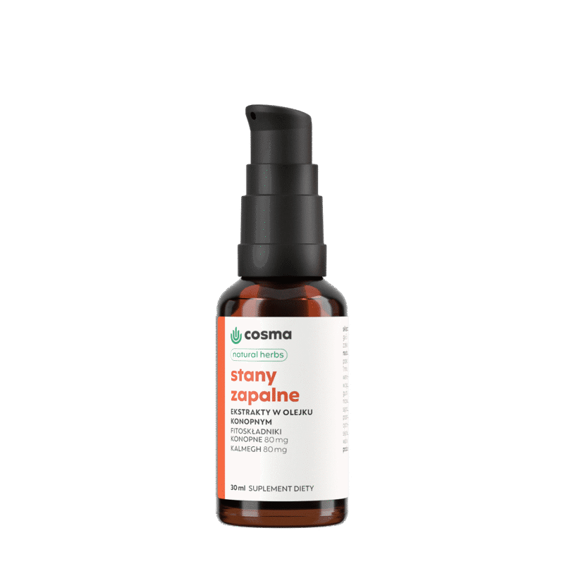Cosma Cannabis Stany Zapalne Natural Herbs 30 ml - Olejki CBD/CBG