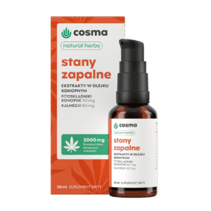 Cosma Cannabis Inflammation Natural Herbs 30 ml - CBD/CBG oleje