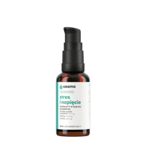 Cosma Cannabis Stress and Tension Natural Herbs 30 ml - CBD/CBG oleje