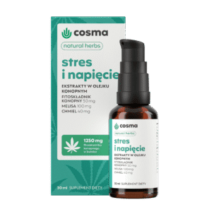 Cosma Cannabis Stress and Tension Natural Herbs 30 ml - CBD/CBG oleje