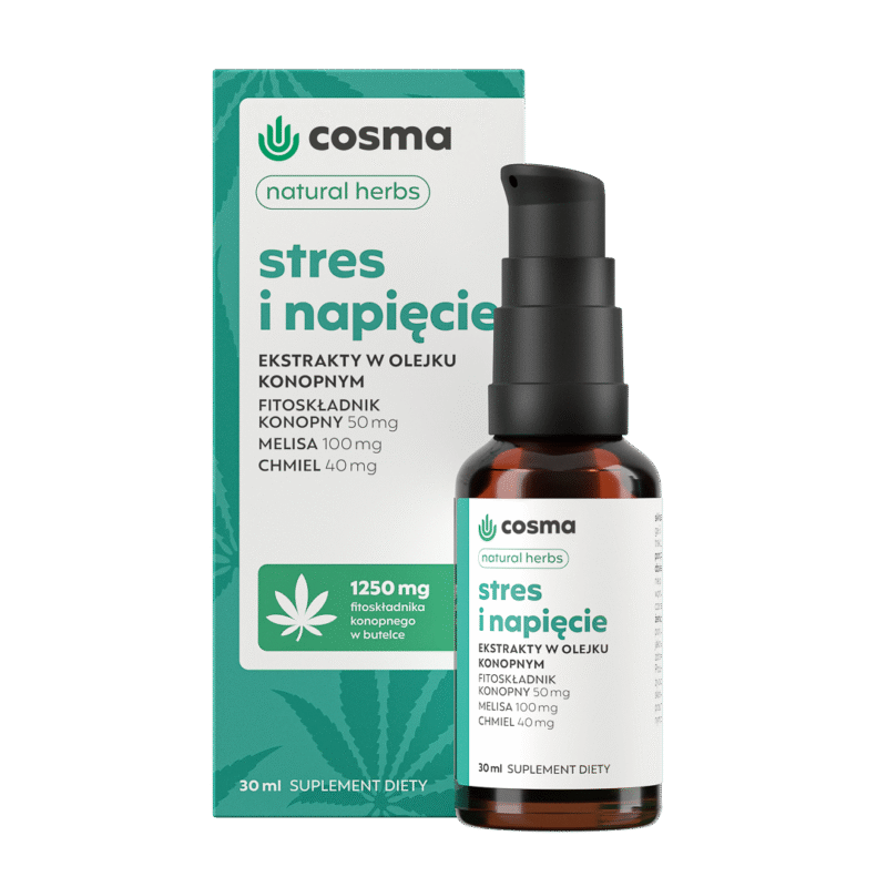 Cosma Cannabis Stres i Napięcie Natural Herbs 30 ml - Olejki CBD/CBG