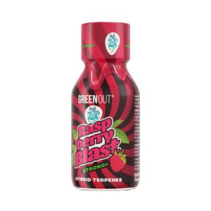 Hemp Shot Strong+ Raspberry Blast Green Out® x Hemp Buch 100ml Dutch Therapy - Hemp Shot