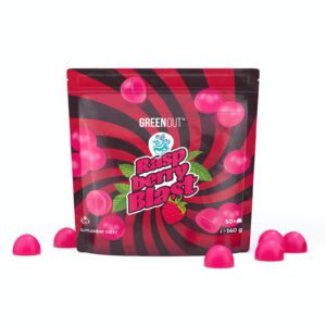 Конопляний кисіль Raspberry Blast Green Out® x Hemp Buch 140 г Dutch Therapy - Green Out®